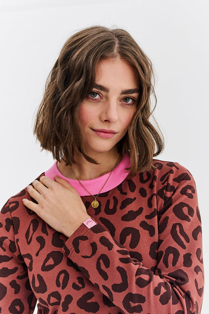 Tamara - Abito Donna Leopardato Elegante Moderno