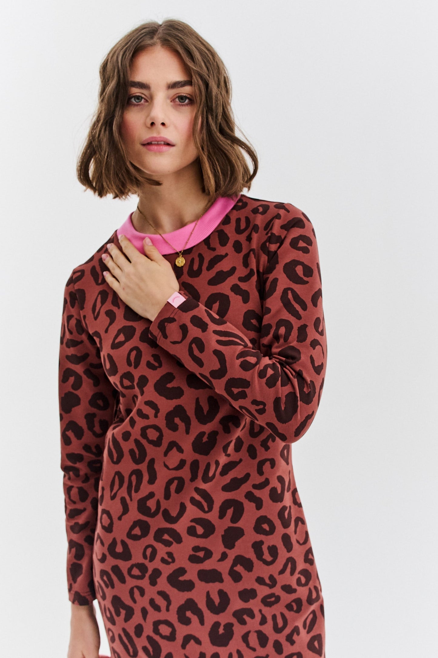 Tamara - Abito Donna Leopardato Elegante Moderno