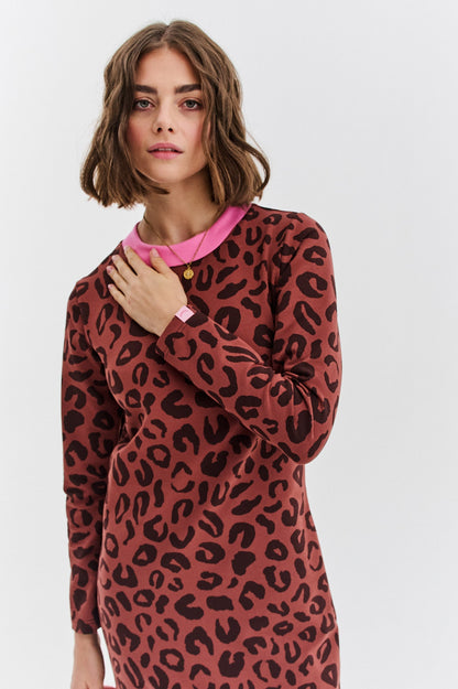 Tamara - Abito Donna Leopardato Elegante Moderno