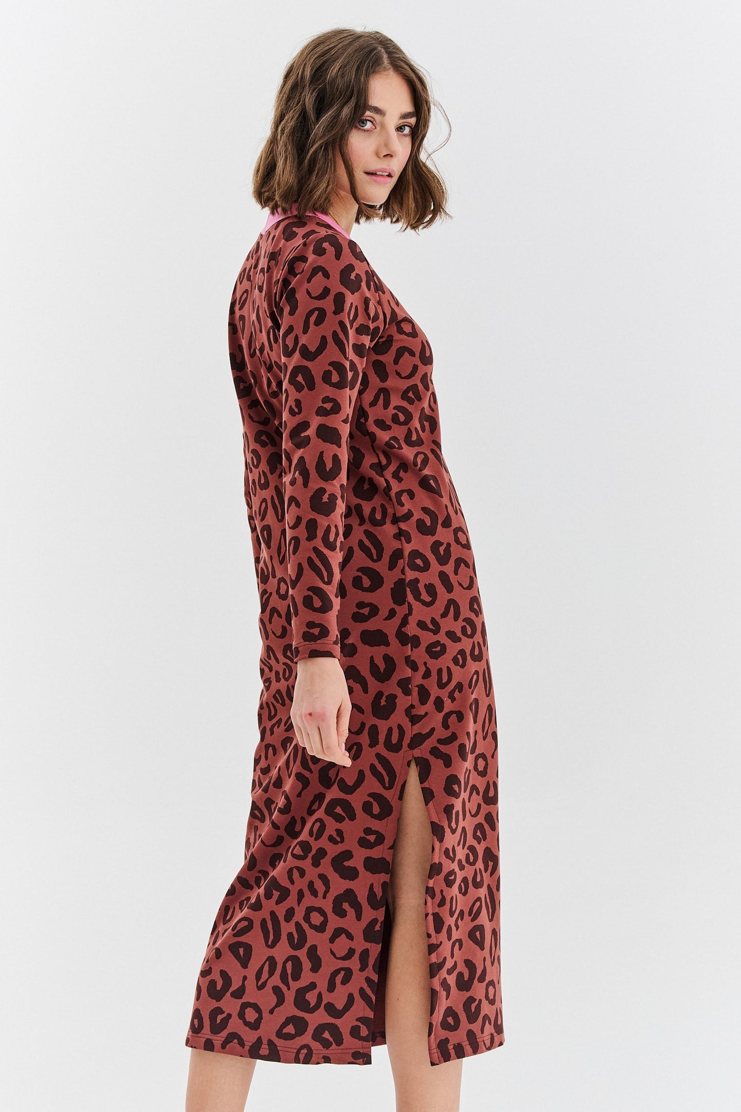 Tamara - Abito Donna Leopardato Elegante Moderno