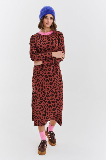 Tamara - Abito Donna Leopardato Elegante Moderno
