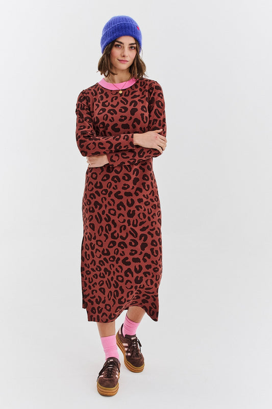 Tamara - Abito Donna Leopardato Elegante Moderno