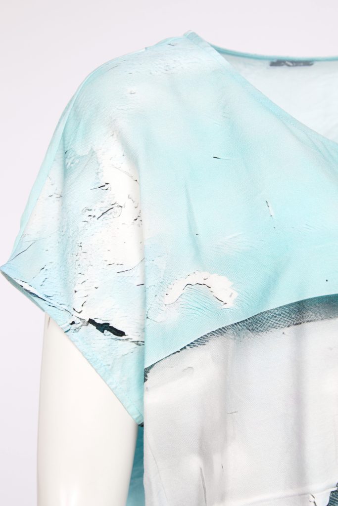 NAYA NAS26299 Square Shape Faded Print Top