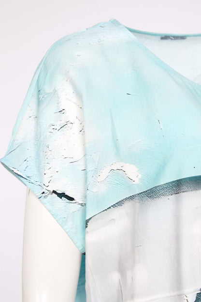 NAYA NAS26299 Square Shape Faded Print Top