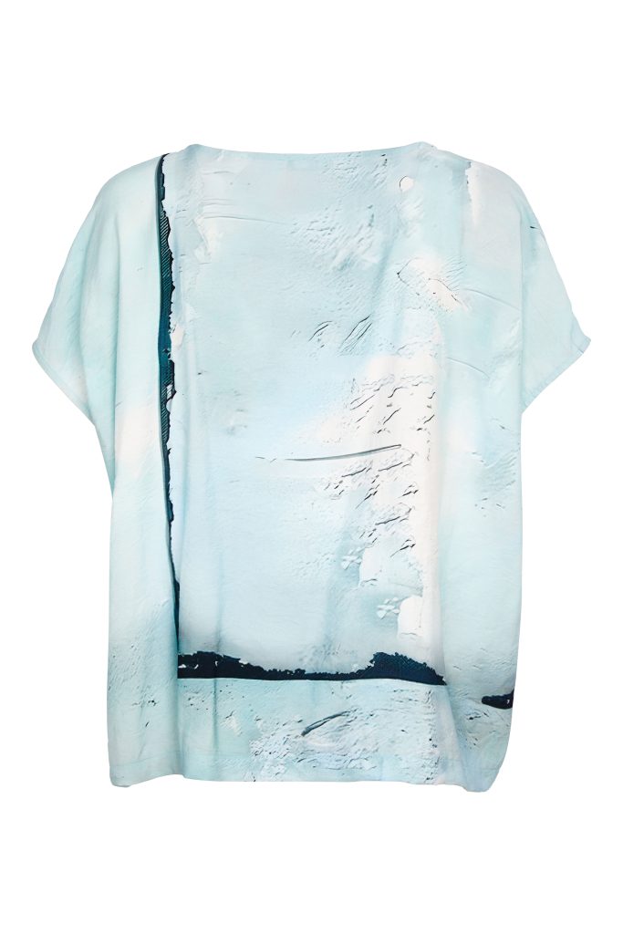 NAYA NAS26299 Square Shape Faded Print Top