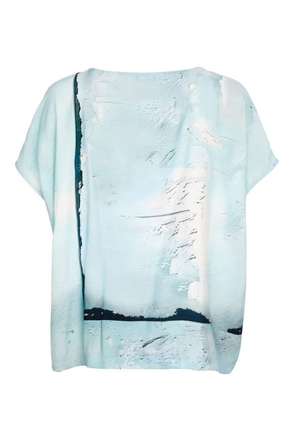 NAYA NAS26299 Square Shape Faded Print Top