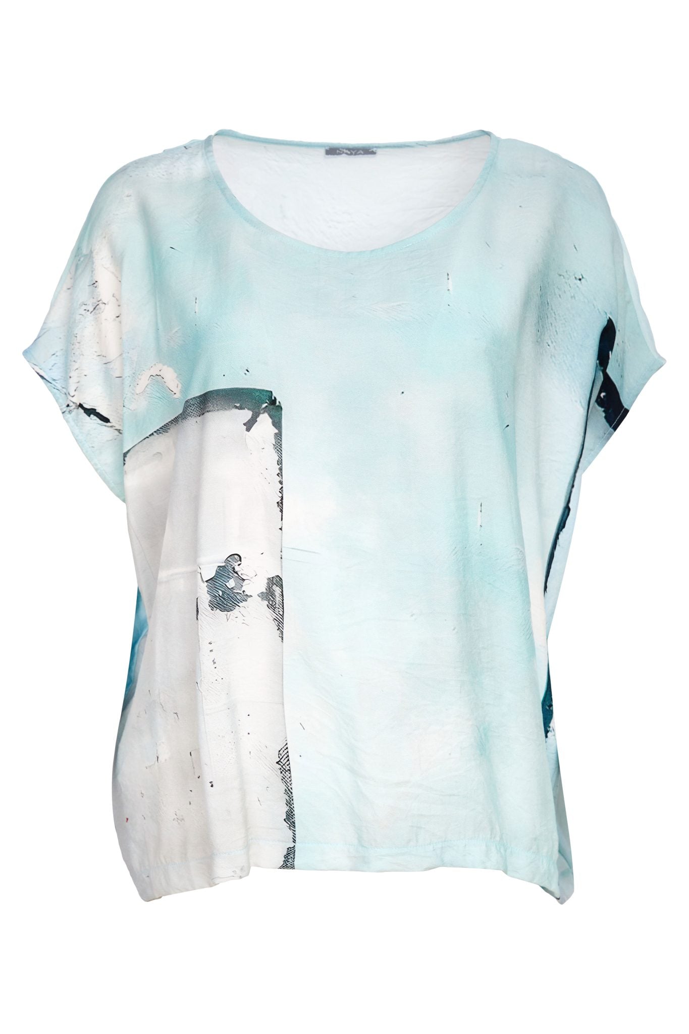 NAYA NAS26299 Square Shape Faded Print Top