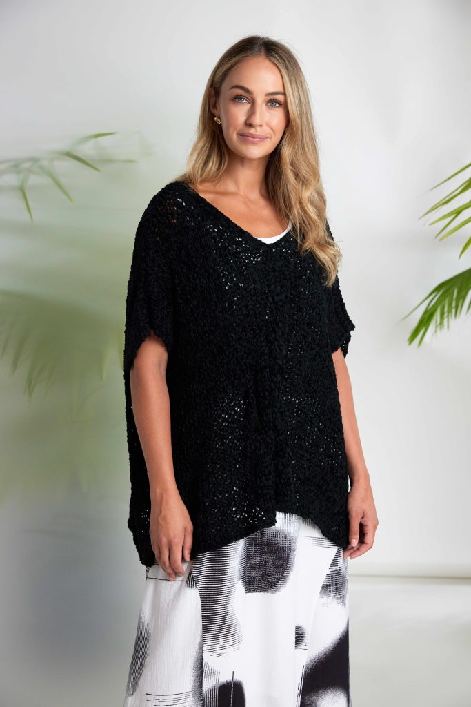 NAYA NAS26312 Blurred Faded Spot Print Sleeveless Dress