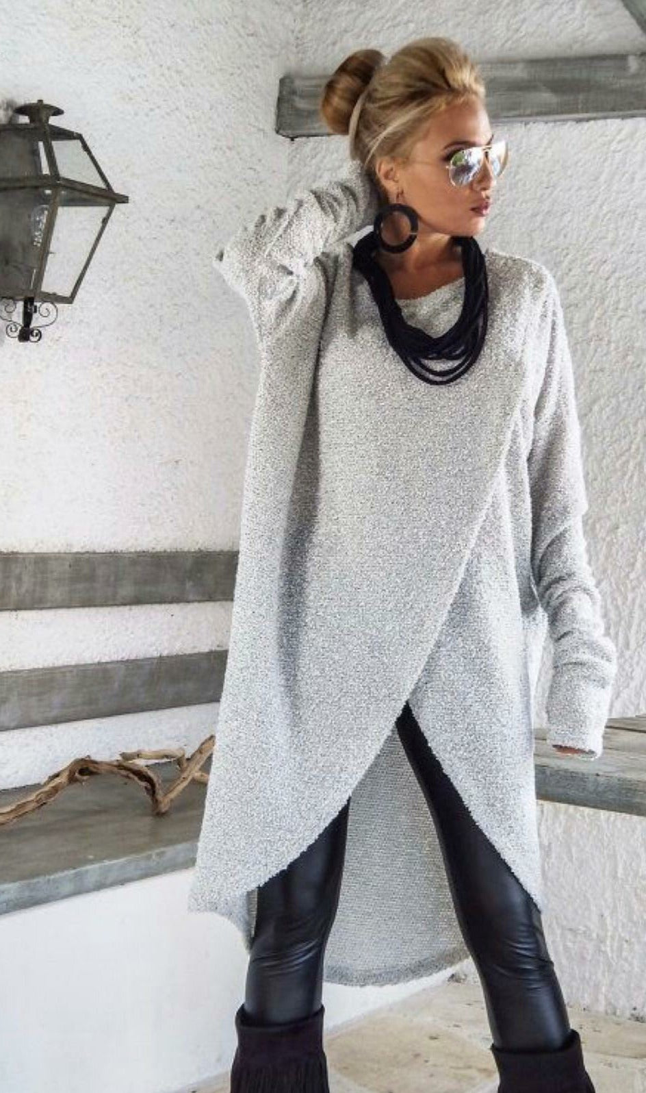 Nannetta - Vestito Elegante Kris Donna GRIGIO