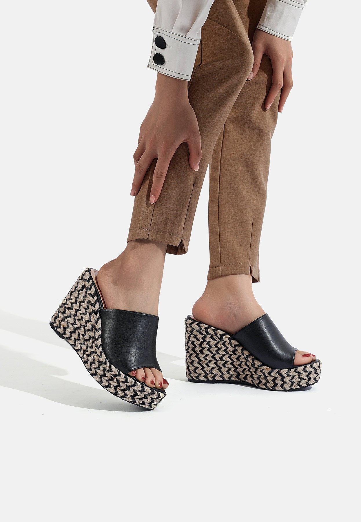 Narella – Sandali Zatteroni in Ecopelle Donna Nero