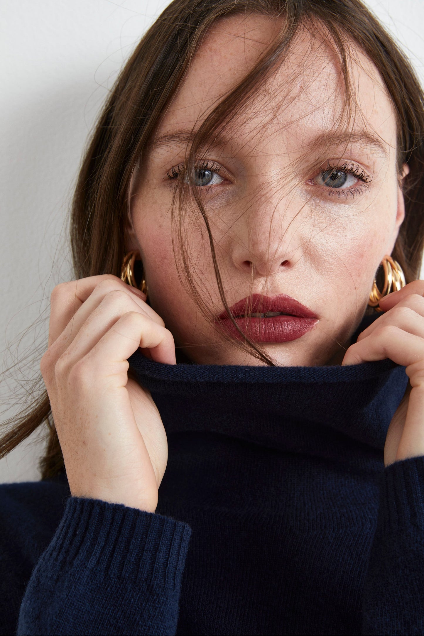 Neri - Maglia Collo Morbido lana cashmere Latte