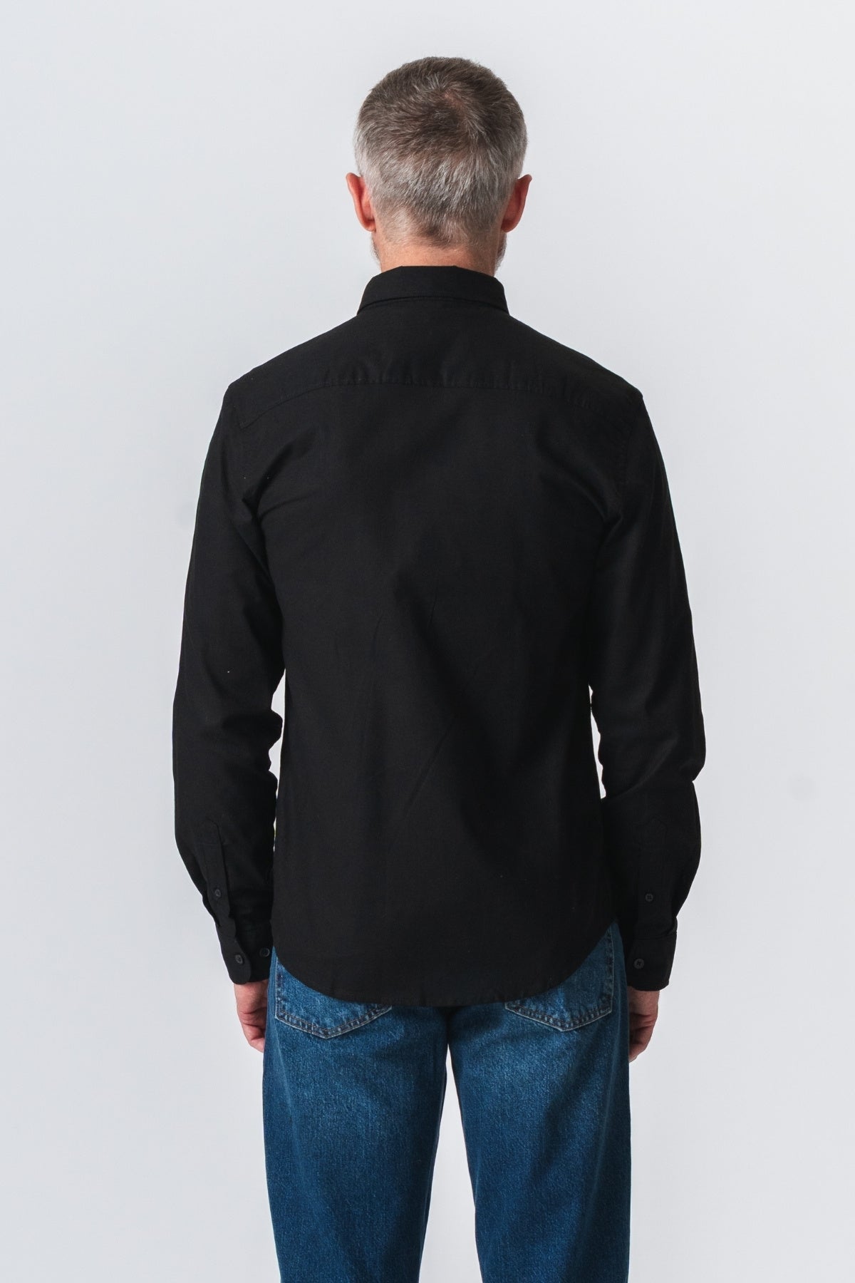 Luigi - Camicia Uomo Nera Elegante Stile Professionale