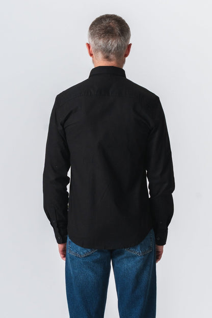 Luigi - Camicia Uomo Nera Elegante Stile Professionale