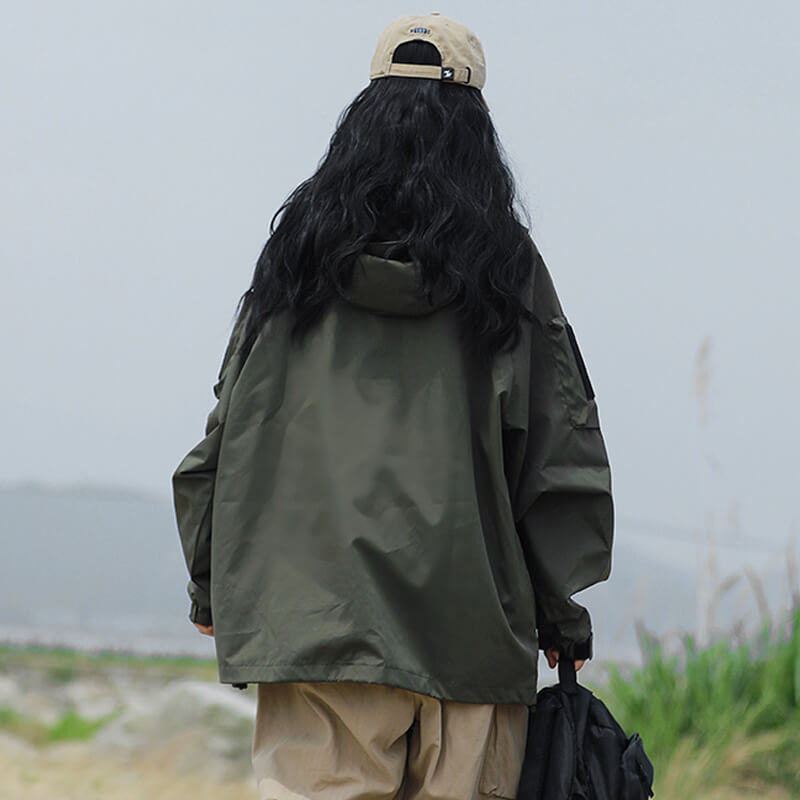 Nicoletta - Giacca antivento e impermeabile elegante Verde