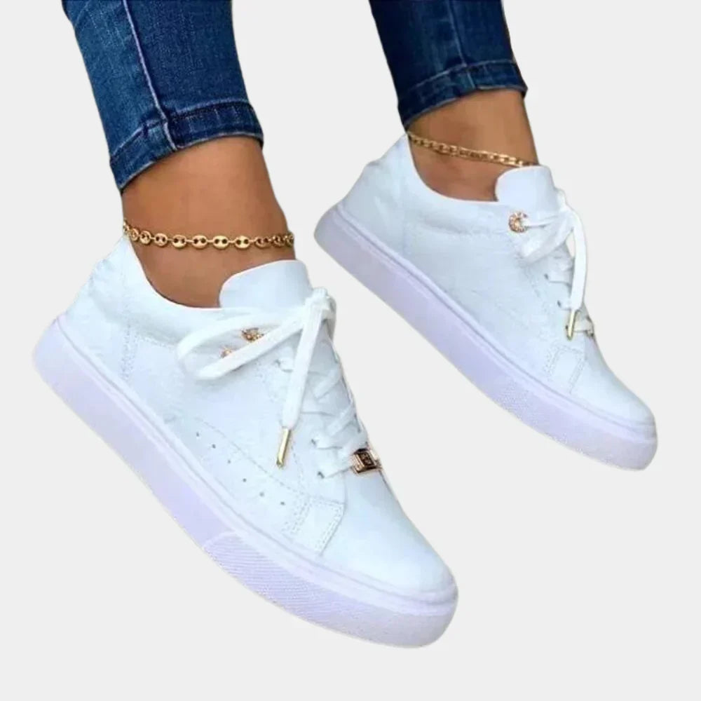Nila – Sneakers Eleganti da Donna per Tutti i Giorni Bianco