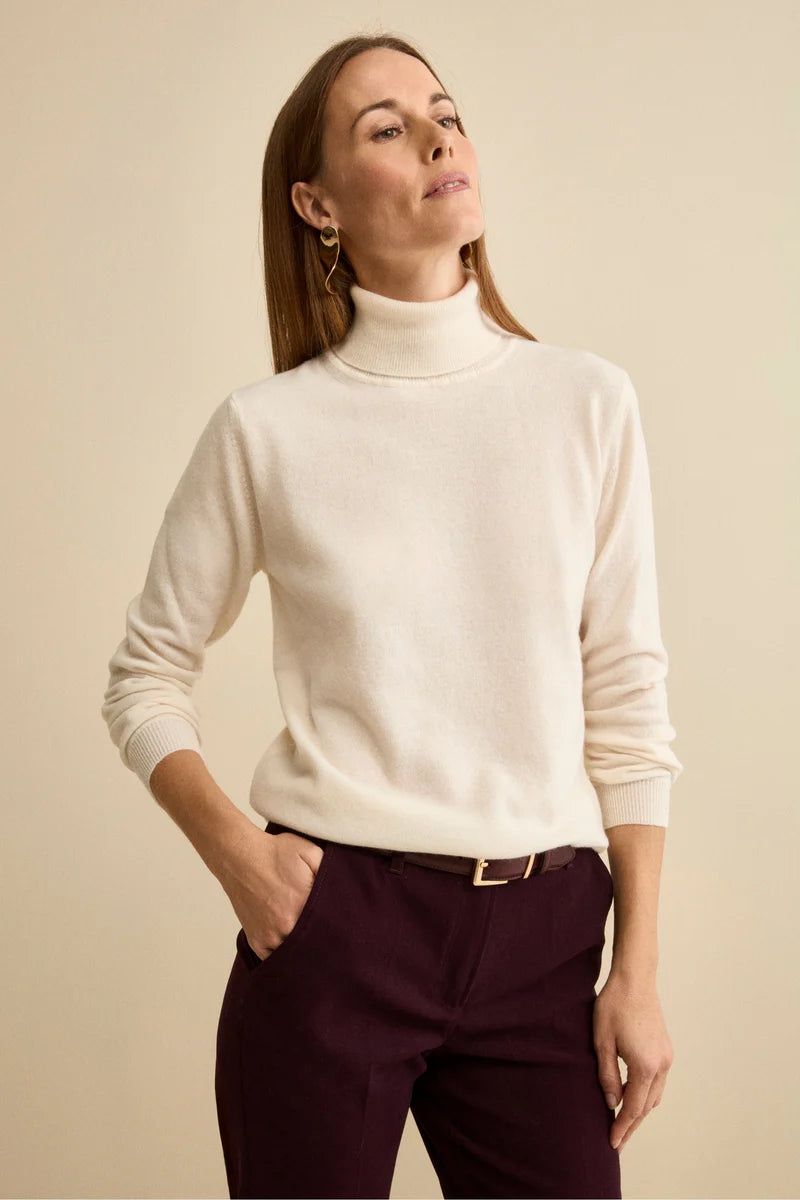 Nilla - Dolcevita Donna Lana Cashmere Elegante Latte