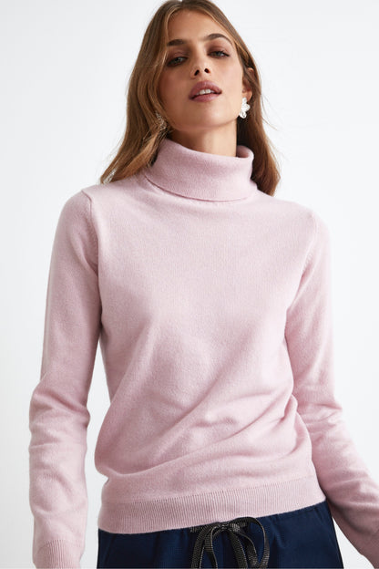 Nilla - Dolcevita Donna Lana Cashmere Elegante Rosa