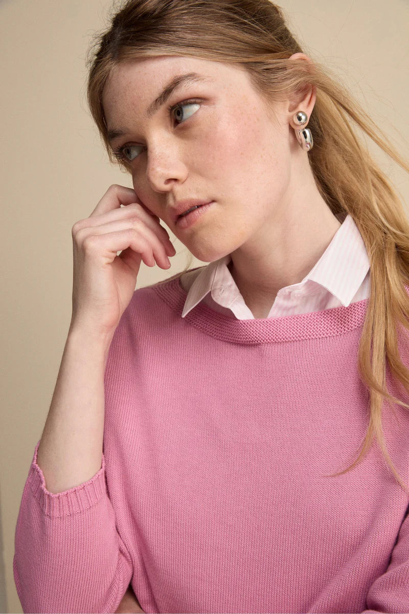 Nina - Maglia in cotone colorata elegante e comoda BIANCO