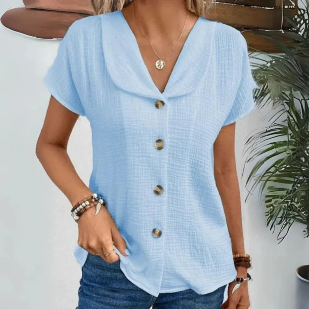 Ninetta – Elegante Camicetta Estiva da Donna Blu