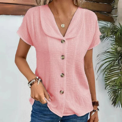 Ninetta – Elegante Camicetta Estiva da Donna Rosa