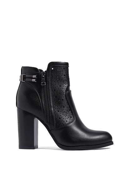 Niria – Tronchetti Estivi con Tacco a Blocco Donna Nero