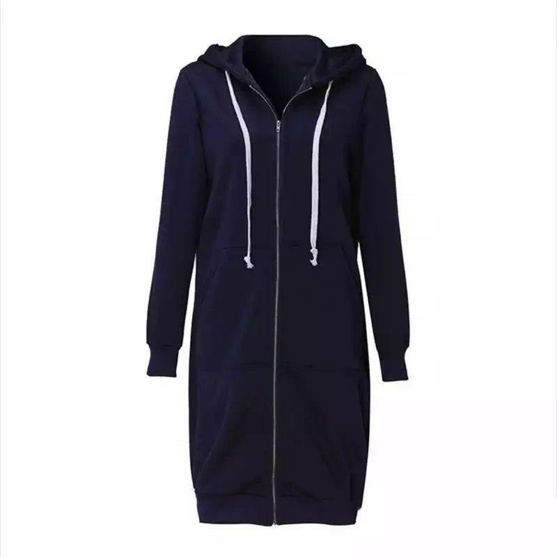 Norida - Giacca Donna Elegante con Zip BLU