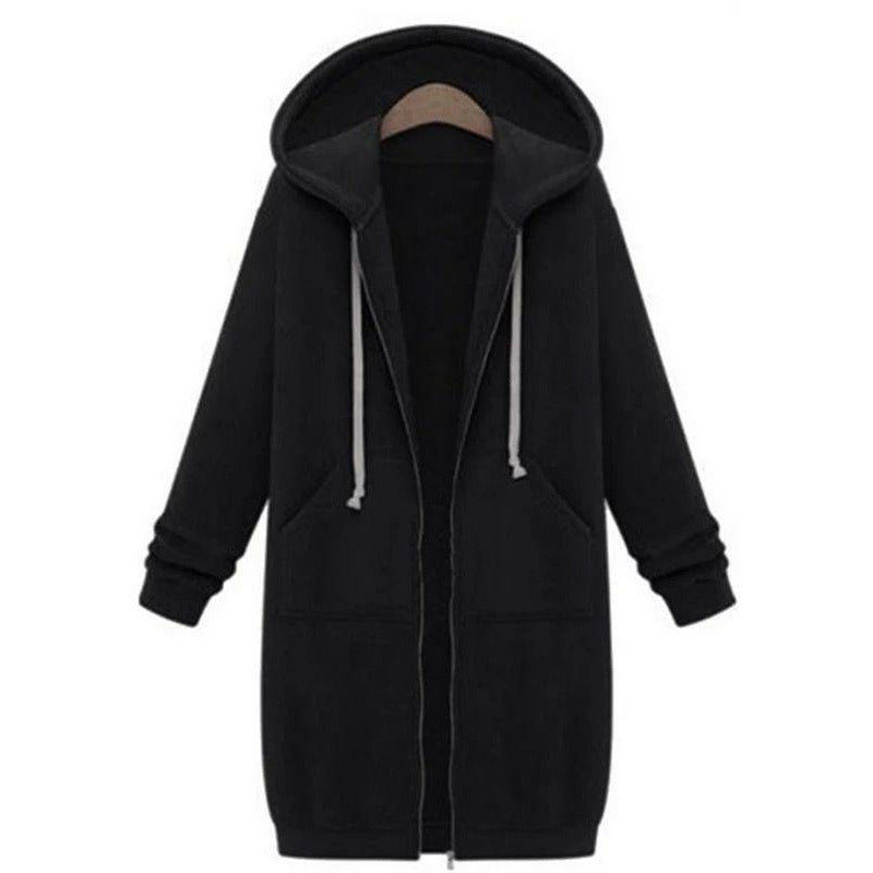 Norida - Giacca Donna Elegante con Zip Nero