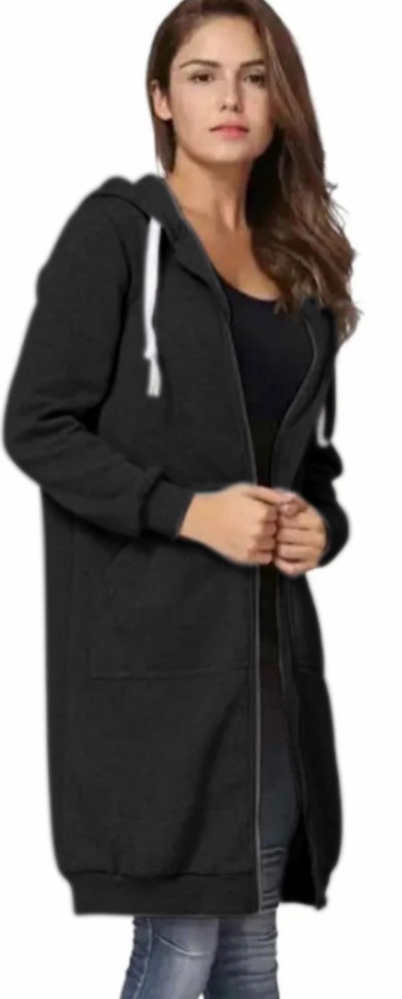 Norida - Giacca Donna Elegante con Zip Nero