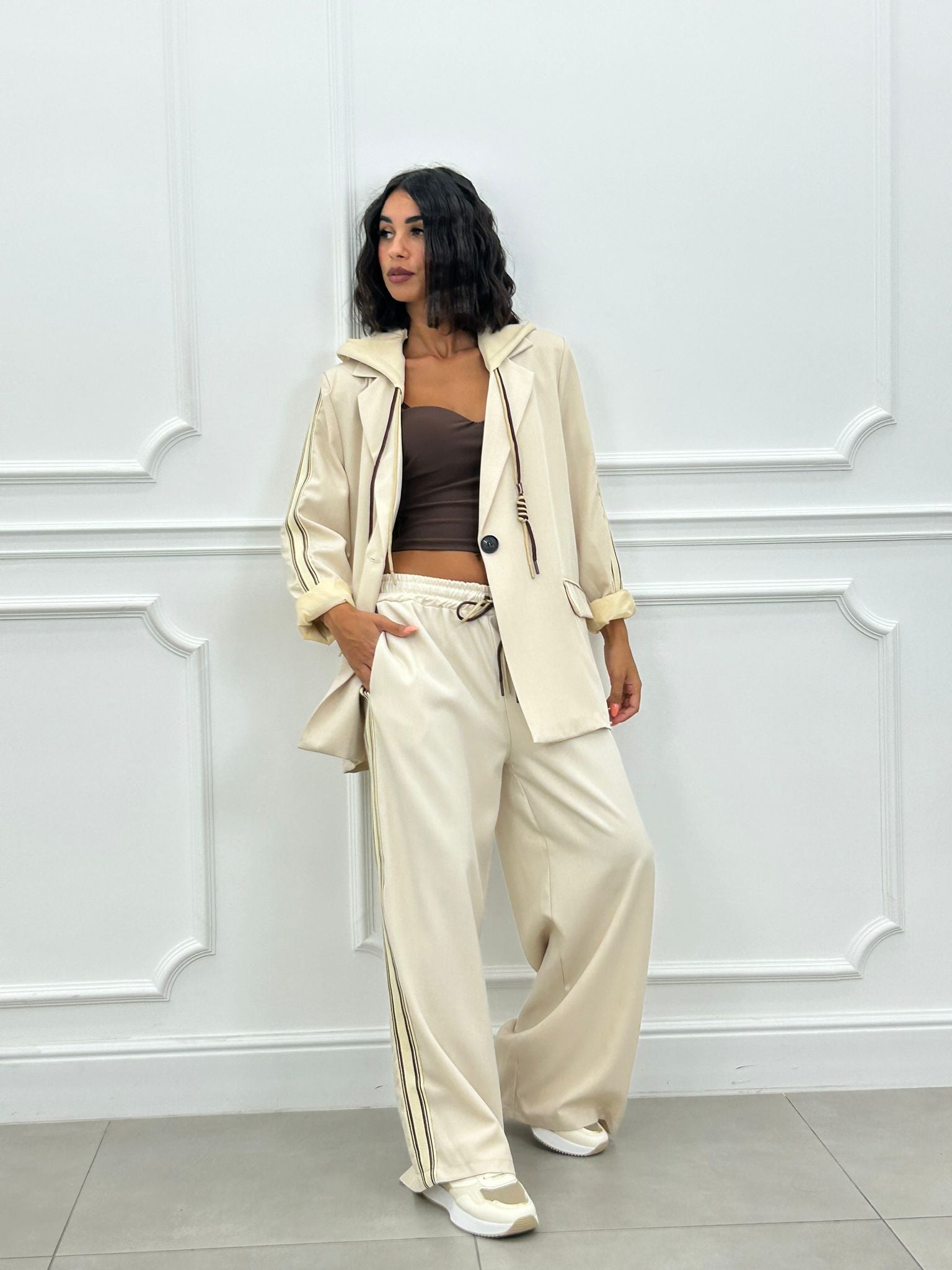 Norietta - Matchset Giacca e Pantalone New AI26 Beige