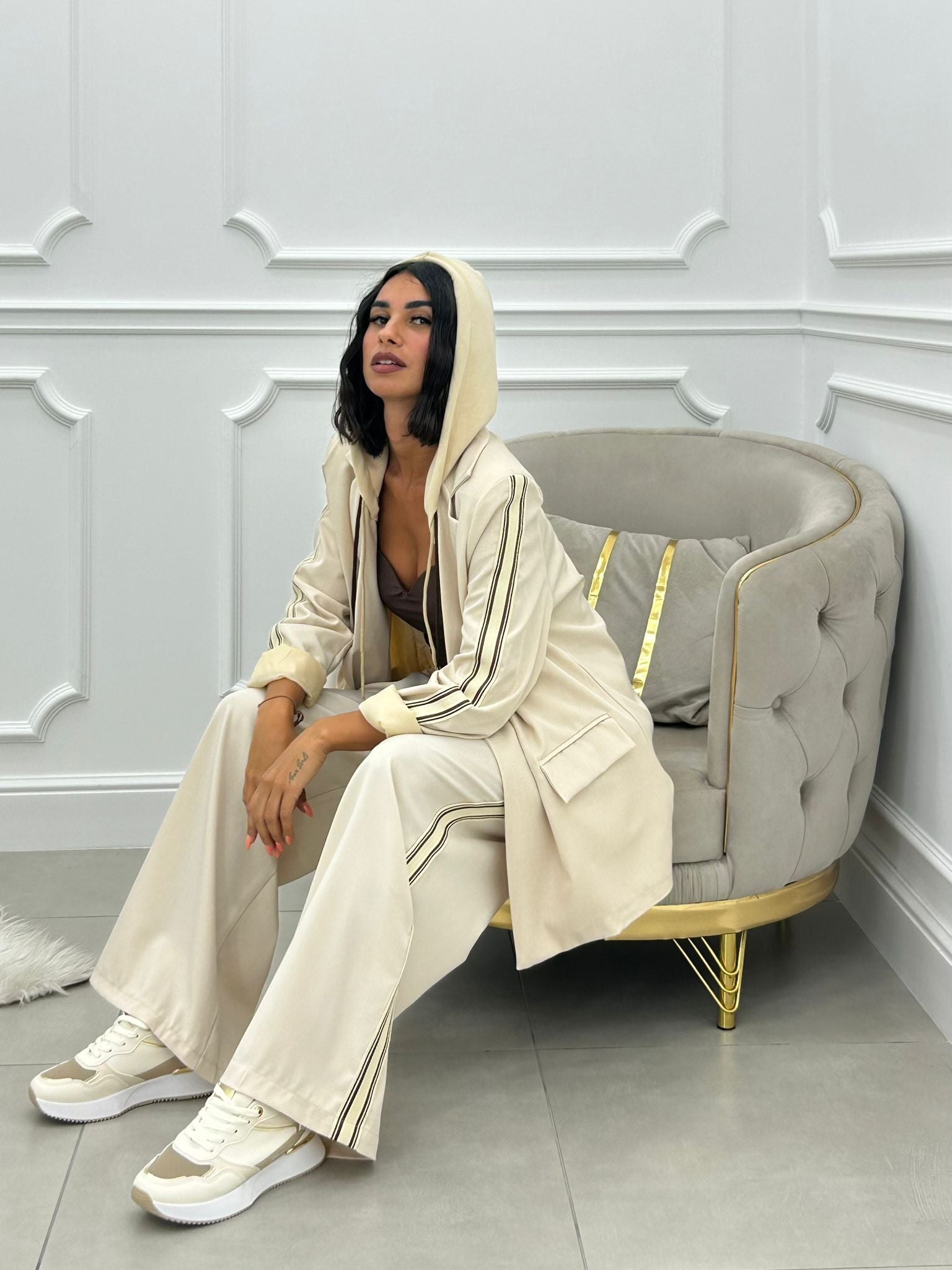 Norietta - Matchset Giacca e Pantalone New AI26 Beige