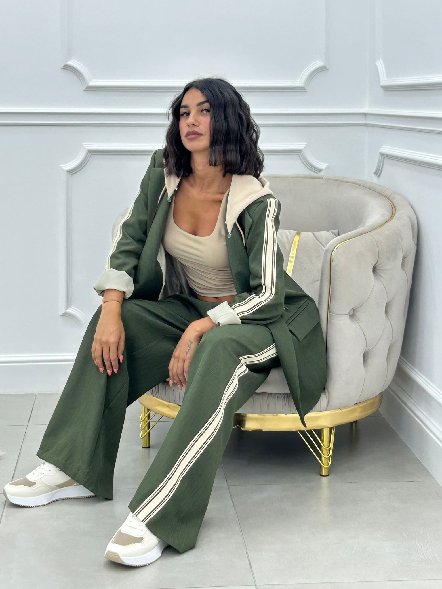 Norietta - Matchset Giacca e Pantalone New AI26 Verde