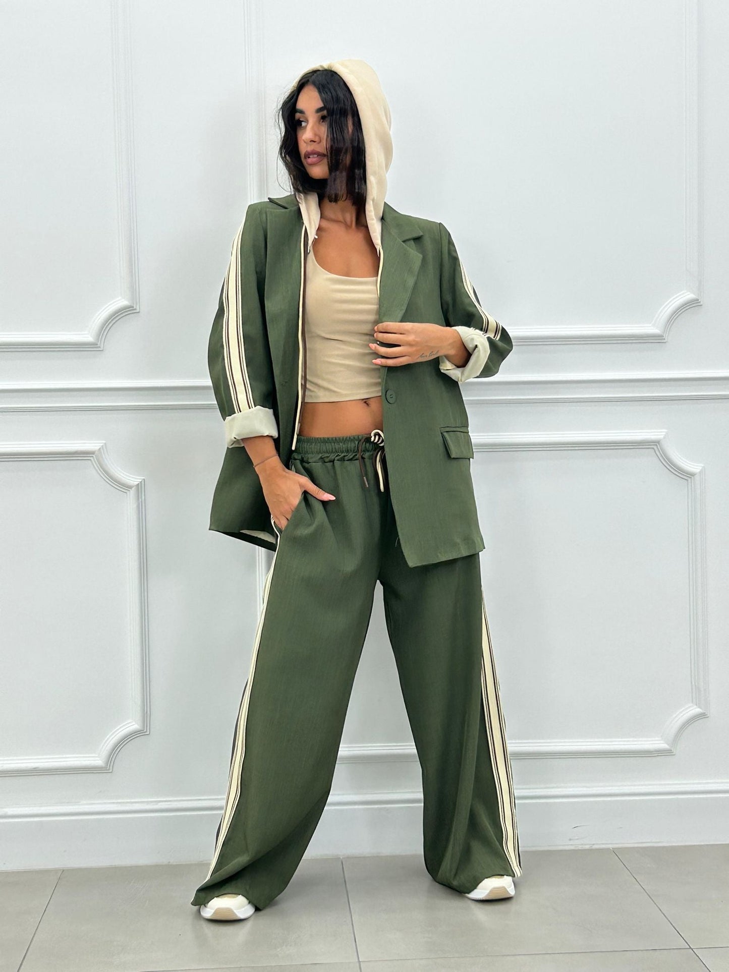 Norietta - Matchset Giacca e Pantalone New AI26 Verde