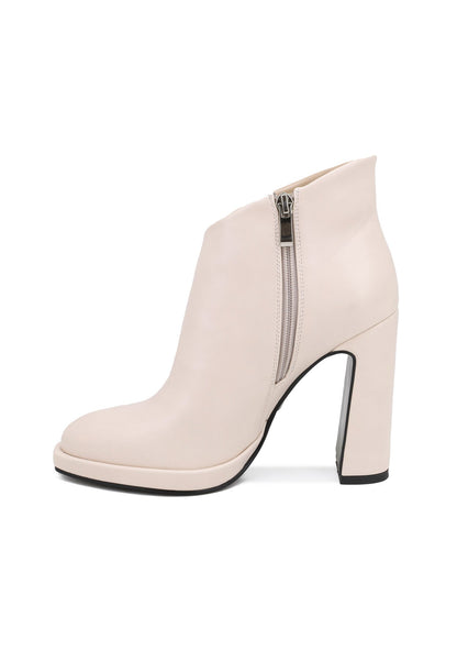Norina – Stivaletti Tronchetti in Ecopelle Donna Beige