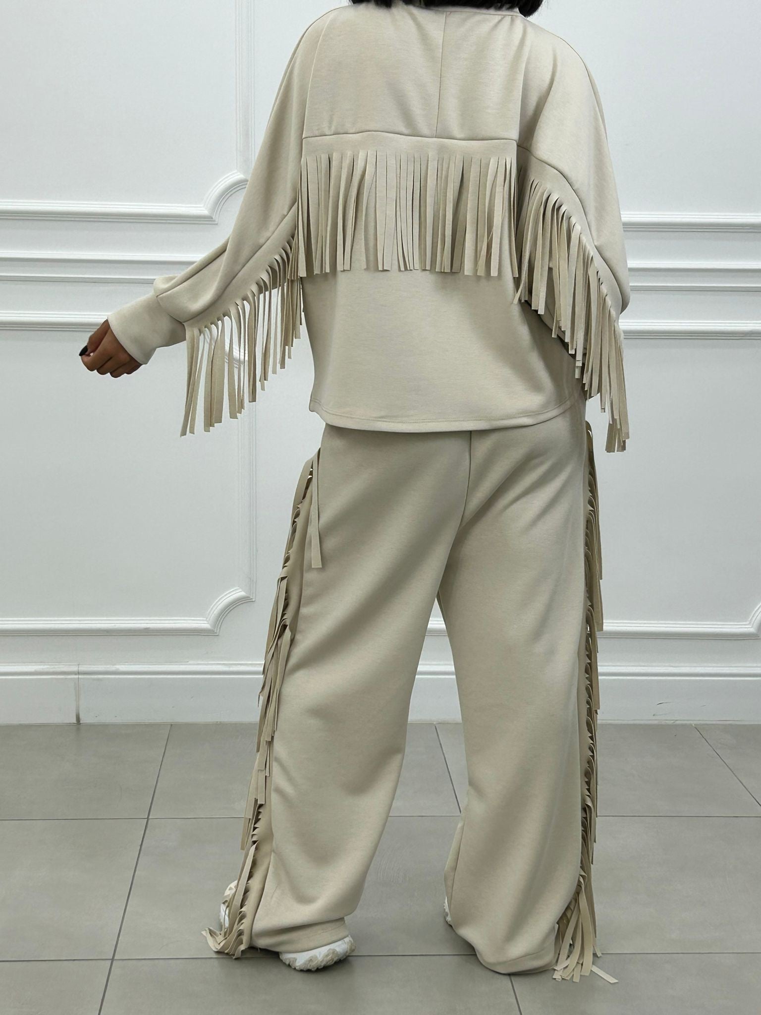 Norvella - Coord-Set Fringe Fever New AI26 BEIGE