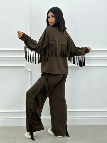 Norvella - Coord-Set Fringe Fever New AI26 MARRONE