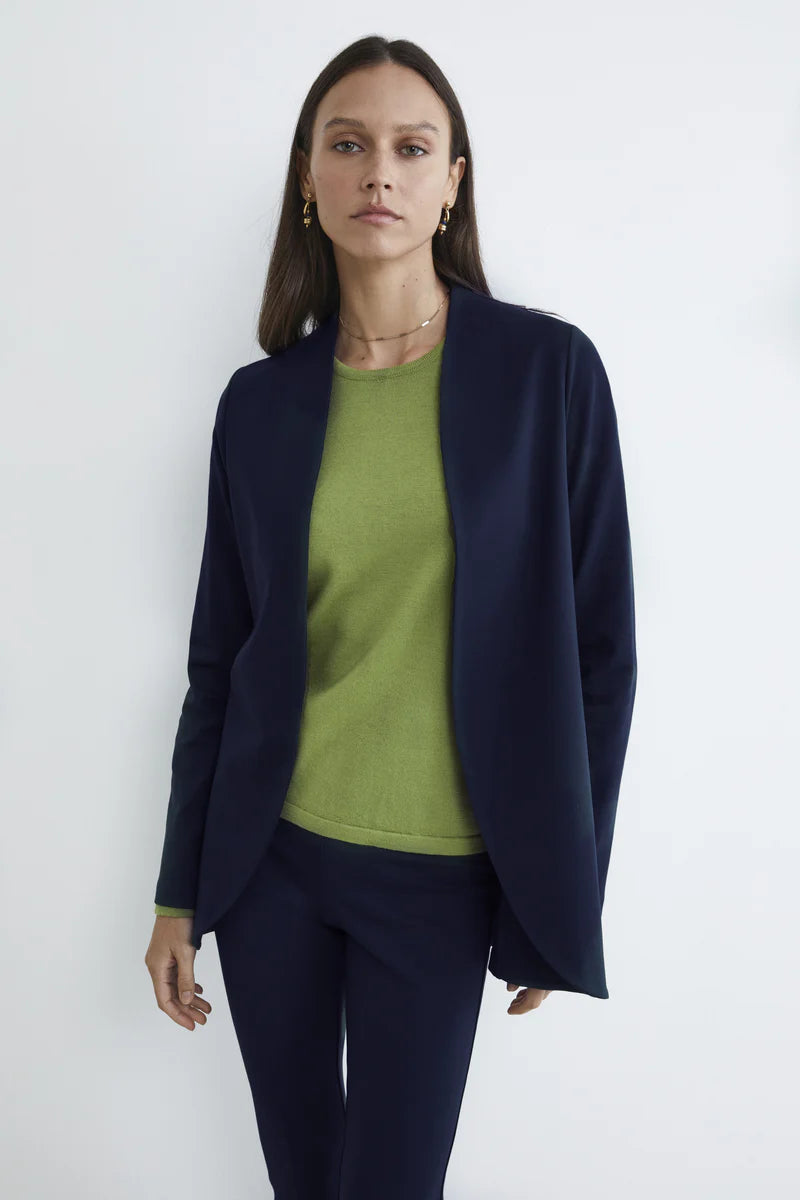 Nunzia - Blazer casual donna elegante e versatile Navy