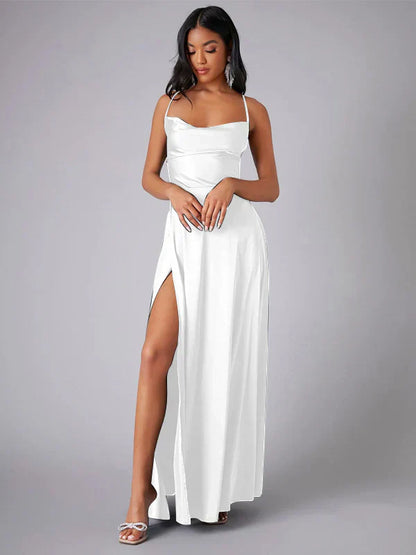 Tiziana – Abito Maxi Elegante Dalla Finitura Lucida E Raffinata
