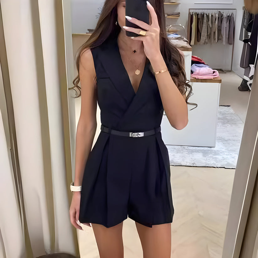 Maura - Tuta Donna Senza Maniche Elegante Estiva Chic
