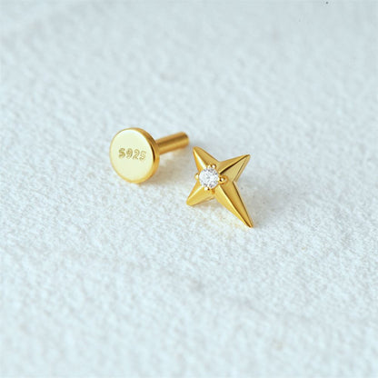 Ella - Orecchini Stelle Brillanti Donna Eleganti