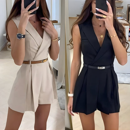 Maura - Tuta Donna Senza Maniche Elegante Estiva Chic