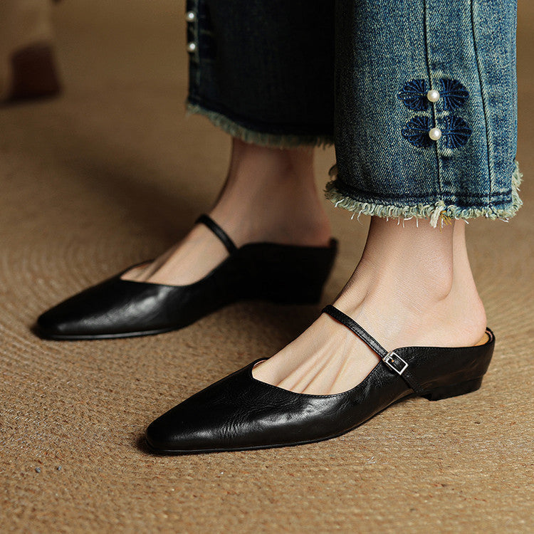 Kalista - Mules Donna Vera Pelle Eleganti Casual Chic