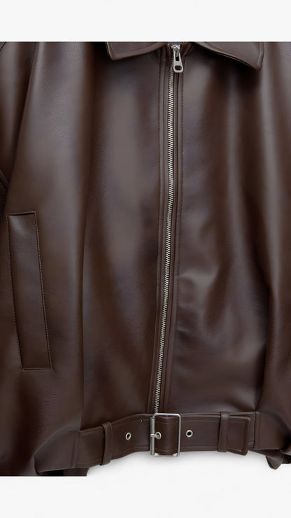 Honoria - Giacca corta da donna con cintura elegante