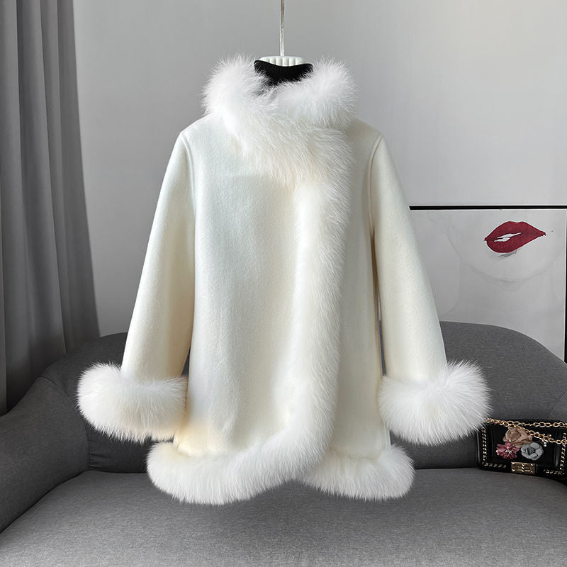 Martina - Mantella Invernale Donna Reversibile Elegante