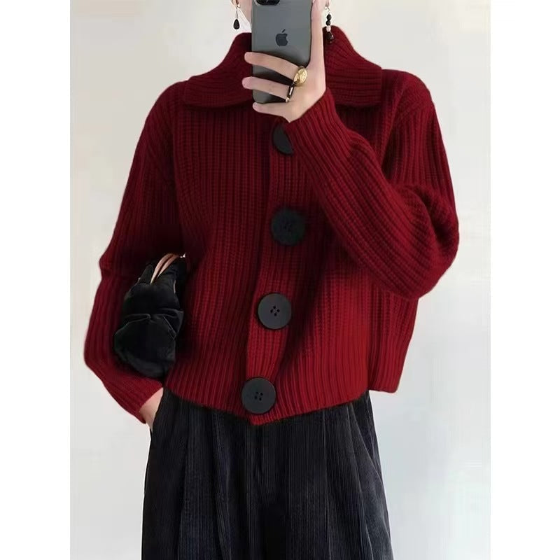 Jessica – Cardigan Donna con Bottoni Oversize