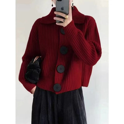 Jessica – Cardigan Donna con Bottoni Oversize