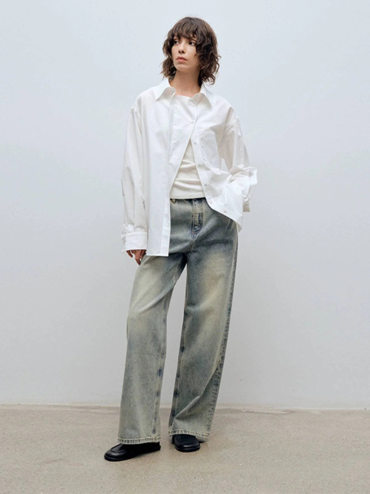 Quirin - Camicia Loose-Fit Placket Overlap Moderna