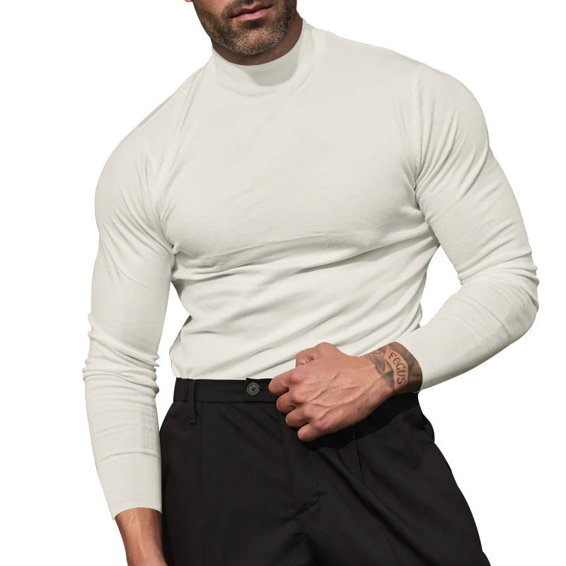 Diego - Maglione Uomo Collo Alto Slim Elegante