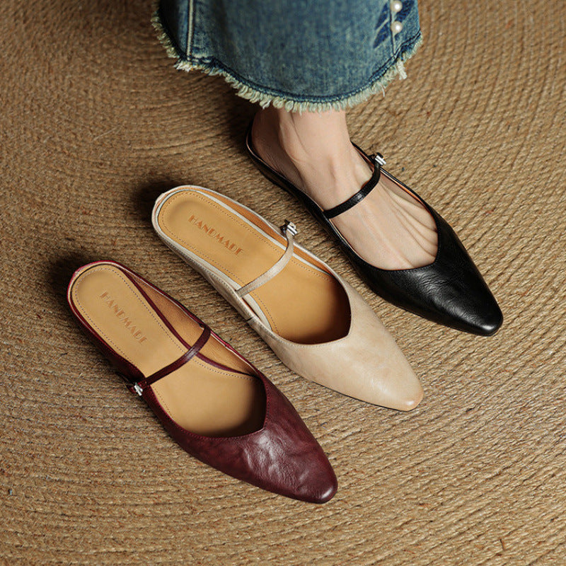 Kalista - Mules Donna Vera Pelle Eleganti Casual Chic