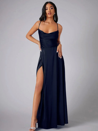 Tiziana – Abito Maxi Elegante Dalla Finitura Lucida E Raffinata
