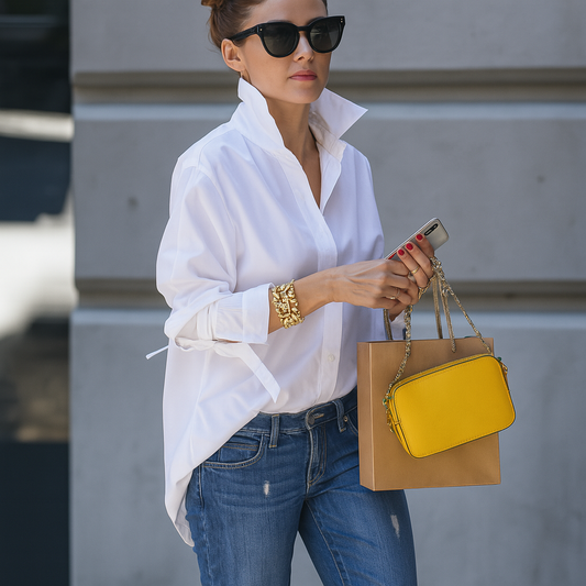 Olimpia – Elegante Camicetta da Donna Bianco